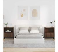 vidaXL Tavolino da Letto Moderno - Mobile Notte per la Camera da Letto, Stile Contemporaneo, Supporto per Storage Laterale, Carrello Piccolo e Semplice, Design Minimalista