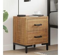 vidaXL Comodini 2 pz 36x30x45 cm in Legno Massello di Pino