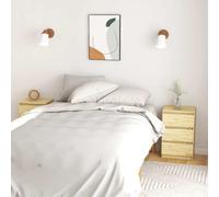 vidaXL Comodini 2 pz 40x29,5x64 cm in Legno Massello di Pino