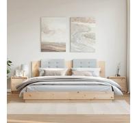 vidaXL Comodini 2 pz 40x30,5x40 cm in Legno Massello di Pino