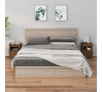 vidaXL Comodini 2 pz Ambra 40x35x49 cm in Legno Massello di Pino