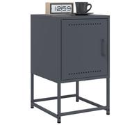 vidaXL Comodini 2 pz Antracite 36x39x60,5 cm in Acciaio