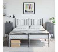 vidaXL Comodini 2 pz Antracite 36x39x78 cm in Acciaio
