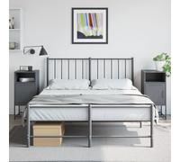 vidaXL Comodini 2 pz Antracite 36x39x78 cm in Acciaio