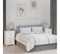 vidaXL Comodini 2 pz Bianca 40x35x61,5 cm in Legno Massello di Pino