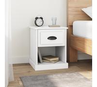 vidaXL Comodini 2 pz Bianchi 39x39x47,5 cm in Legno Multistrato