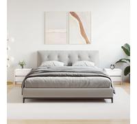 VidaXL Comodini 2 pz Bianchi 40x31x35,5 cm in Legno Massello di Pino
