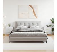 vidaXL Comodini 2 pz Bianchi 40x35x47,5 cm in Legno Multistrato