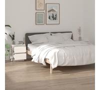 vidaXL Comodini 2 pz Bianchi 40x35x50 cm in Legno Massello di Pino