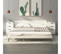 VIDAXL - Comodini 2 Pz Bianchi 40x36x65 Cm