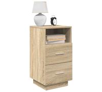 vidaXL Comodini 2 pz con 2 Cassetti Rovere Sonoma 36x36x68 cm