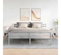 vidaXL Comodini 2 pz con Cassetto Grigio Cemento 39x28x41 cm