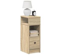 vidaXL Comodini 2 pz con Cassetto Rovere Sonoma 25x31x66 cm