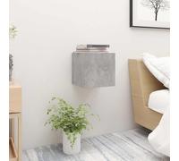 vidaXL Comodini 2 pz Grigio Cemento 30,5x30x30 cm in Legno Multistrato