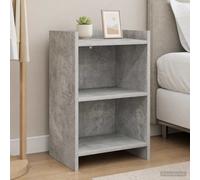 vidaXL Comodini 2 pz Grigio Cemento 40 x 30 x 60 cm