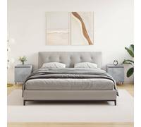 vidaXL Comodini 2 pz Grigio Cemento 40x30x50 cm in Legno Multistrato