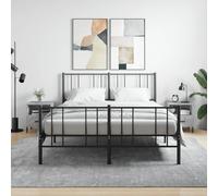 vidaXL Comodini 2 pz Grigio Cemento 40x35x47,5 cm in Legno Multistrato