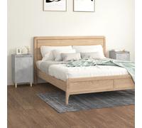 VIDAXL - Comodini 2 Pz Grigio Cemento 40x35x70 Cm In Legno Multistrato - SPEDIZIONE GRATUITA