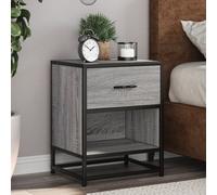 vidaXL Comodini 2 pz Grigio Sonoma 40x31x50 cm in Truciolato