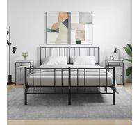 vidaXL Comodini 2 pz Grigio Sonoma 40x42x60 cm in Legno Multistrato