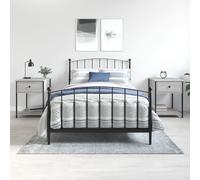 VIDAXL - Comodini 2 Pz Grigio Sonoma 44x45x58 Cm In Legno Multistrato