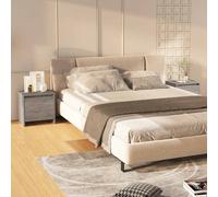 vidaXL Comodini 2 pz Grigio Sonoma 45x34x44,5 cm in Truciolato