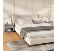 vidaXL Comodini 2 pz Grigio Sonoma 45x34x44 cm in Truciolato