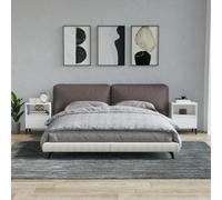 vidaXL Comodini 2 pz in Bianco 40x35x50 cm
