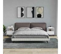 vidaXL Comodini 2 pz in Bianco 40x35x50 cm