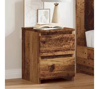 vidaXL Comodini 2 pz Legno Antico 30x30x40 cm in Legno Multistrato