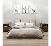 vidaXL Comodini 2 pz Marrone Ambrato 60x34x51 cm in Legno di Pino