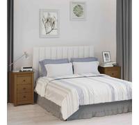 vidaXL Comodini 2 pz Miele 40x35x61,5 cm in Legno Massello di Pino