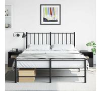 vidaXL Comodini 2 pz Neri 34,5x39x44 cm in Acciaio