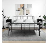 vidaXL Comodini 2 pz Neri 35x34,5x70 cm in Legno Multistrato