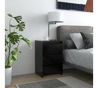 VIDAXL - Comodini 2 pz Neri 40x35x62,5 cm in Legno Multistrato - SPEDIZIONE GRATUITA