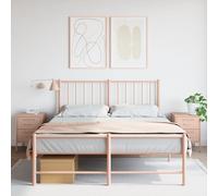 vidaXL Comodini 2 pz Rosa 36x39x50,5 cm in Acciaio