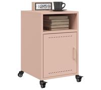 vidaXL Comodini 2 pz Rosa 36x39x59 cm in Acciaio