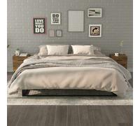 vidaXL Comodini 2 pz Rovere Fumo 40x35x47,5 cm