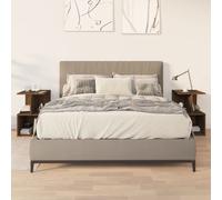 vidaXL Comodini 2 pz Rovere Marrone 35x35x55 cm in Legno Multistrato