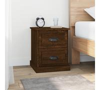 vidaXL Comodini 2 pz Rovere Marrone 39x39x47,5 cm in Legno Multistrato