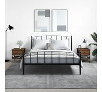 vidaXL Comodini 2 pz Rovere Marrone 40x42x45 cm in Legno Multistrato