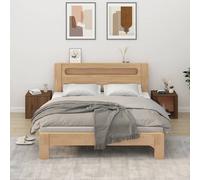 vidaXL Comodini 2 pz Rovere Marrone 50x39x47 cm