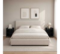 vidaXL Comodini 2 pz Rovere Nero 40 x 30 x 60 cm Legno ingegnerizzato