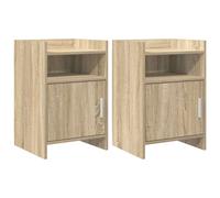 vidaXL Comodini 2 pz Rovere Sonoma 40 x 36 x 60 cm