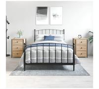 VIDAXL - Comodini 2 Pz Rovere Sonoma 40x36x60 Cm In Legno Multistrato