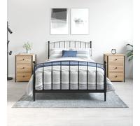 VIDAXL - Comodini 2 Pz Rovere Sonoma 40x36x60 Cm In Legno Multistrato