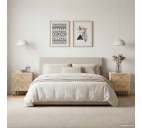 vidaXL Comodini 2pz 40x33x46 cm in Legno Massello di Mango