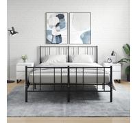 vidaXL Comodini 2pz Bianchi 40x35x50 cm in Legno Multistrato