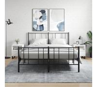 vidaXL Comodini 2pz Bianchi 40x35x50 cm in Legno Multistrato