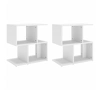 vidaXL Comodini 2pz Bianchi 50x30x51,5 cm in Legno Multistrato